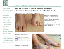 Tablet Screenshot of institut-aquitain-du-pied.com